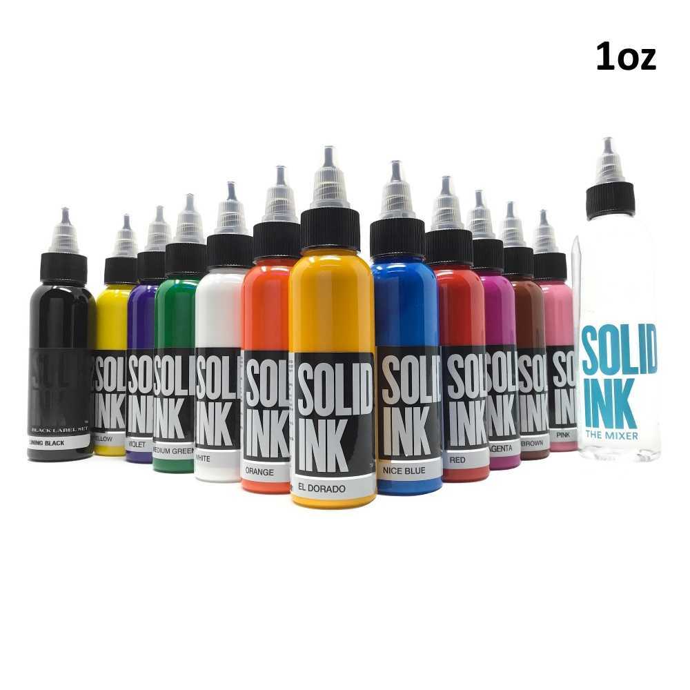 Solid Ink 12 Color Spectrum Set- 1oz Bottles
