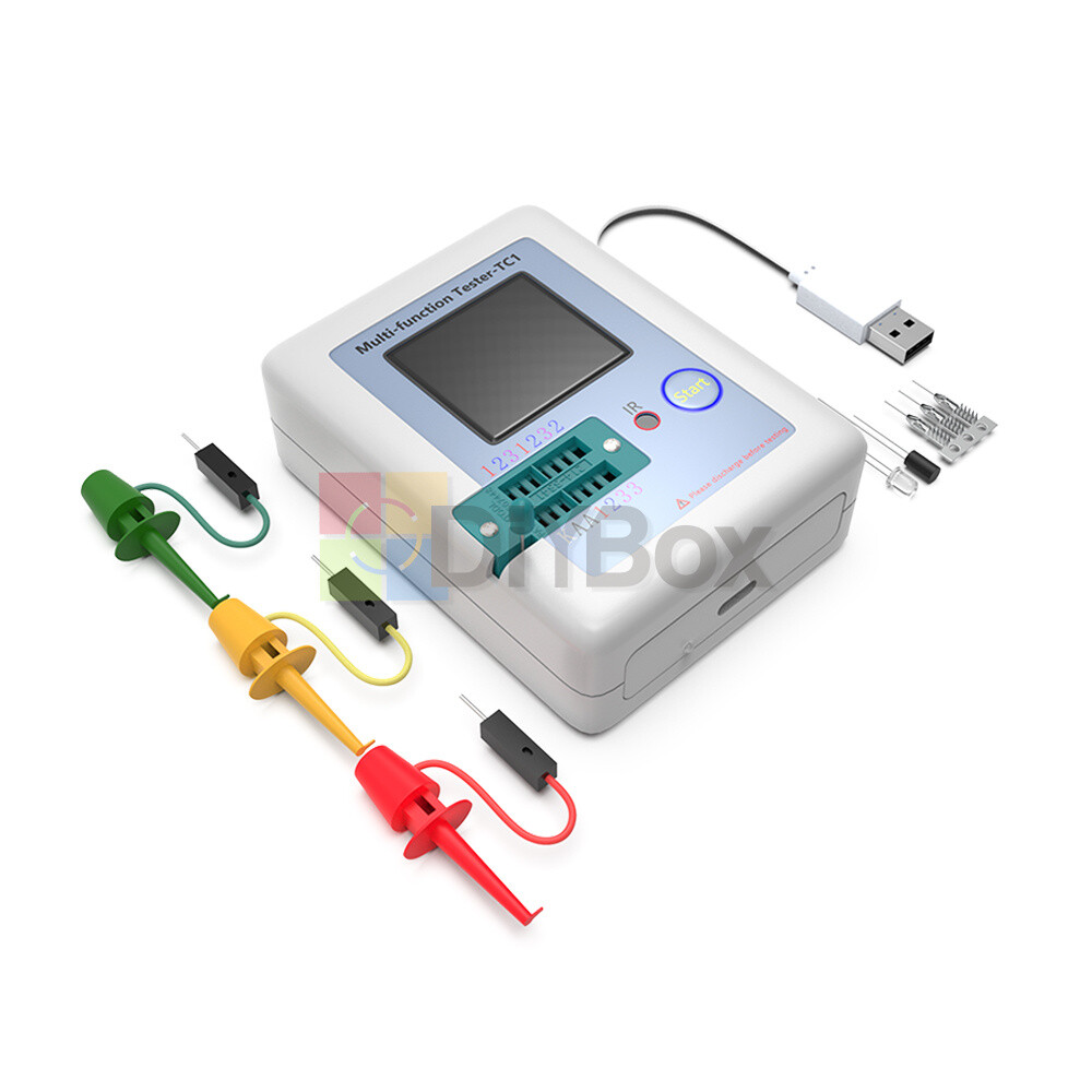 Transistor Tester TFT Diode Triode Capacitance Meter LCR-T6/TC1 NPN PNP MOSFET