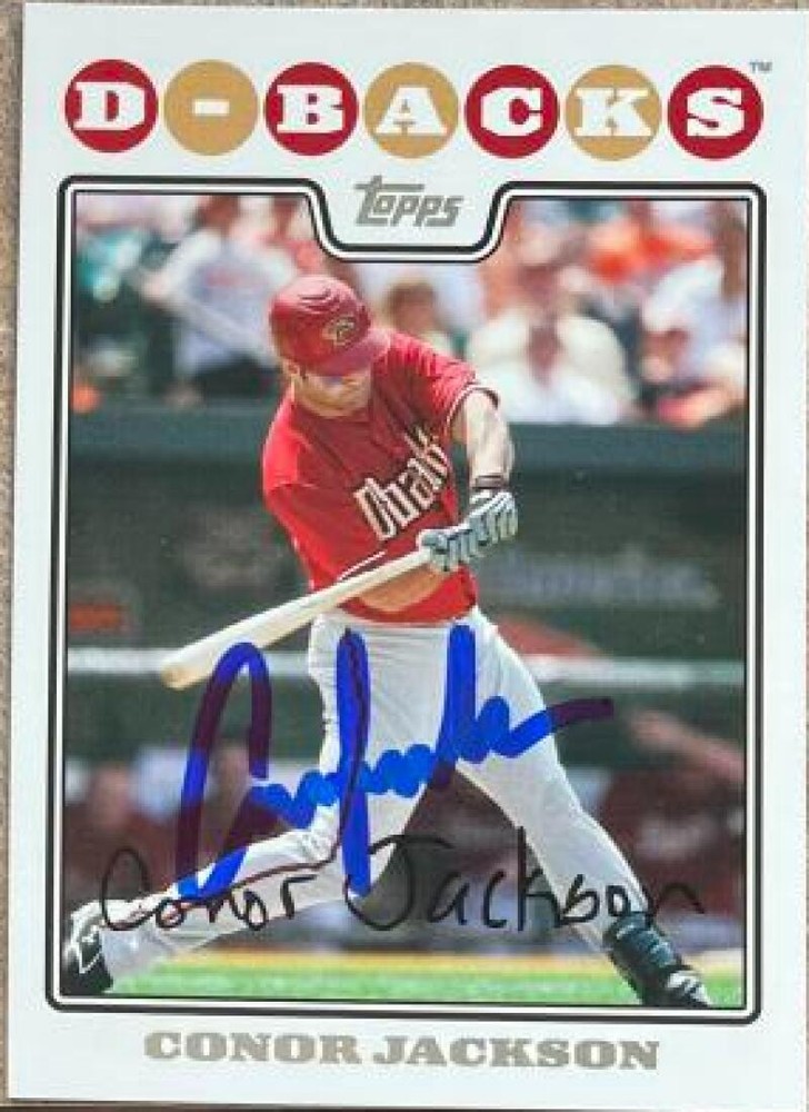Conor Jackson Autographed 2008 Topps #504