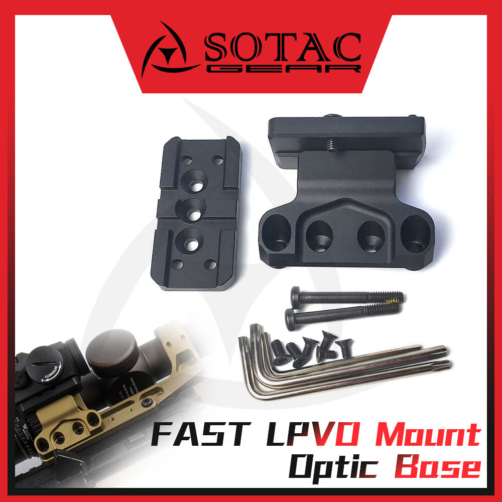 SOTAC Riflescope FAST LPVO Mount Offset Optic Base & Adapter RMR Rail Mount
