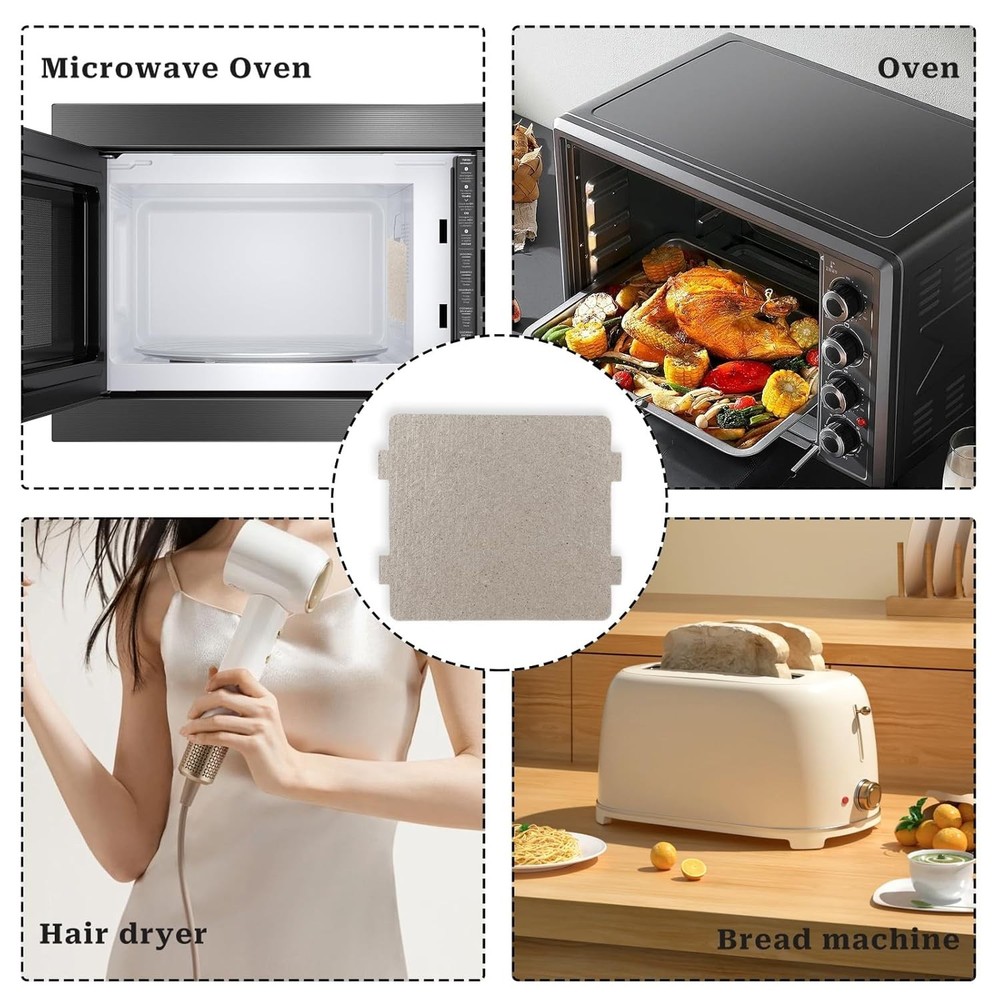Universal Microwave Waveguide Covers - 6 Mica Sheets for Better Efficiency