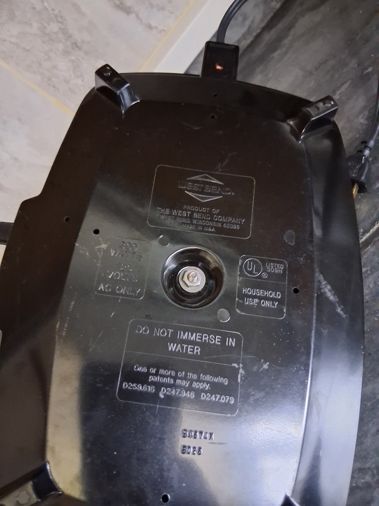 Westbend slow cooker base only