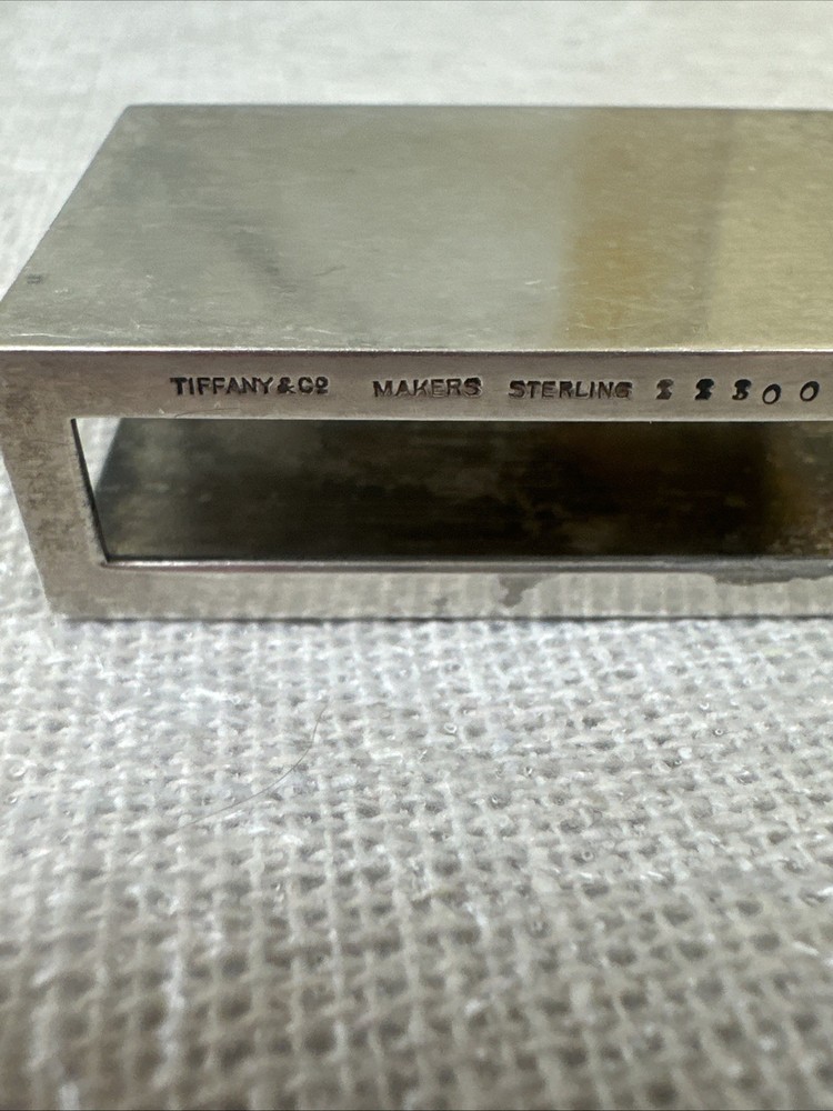 Sterling Silver Authentic Tiffany & Co Small Matchbox Cover L#4