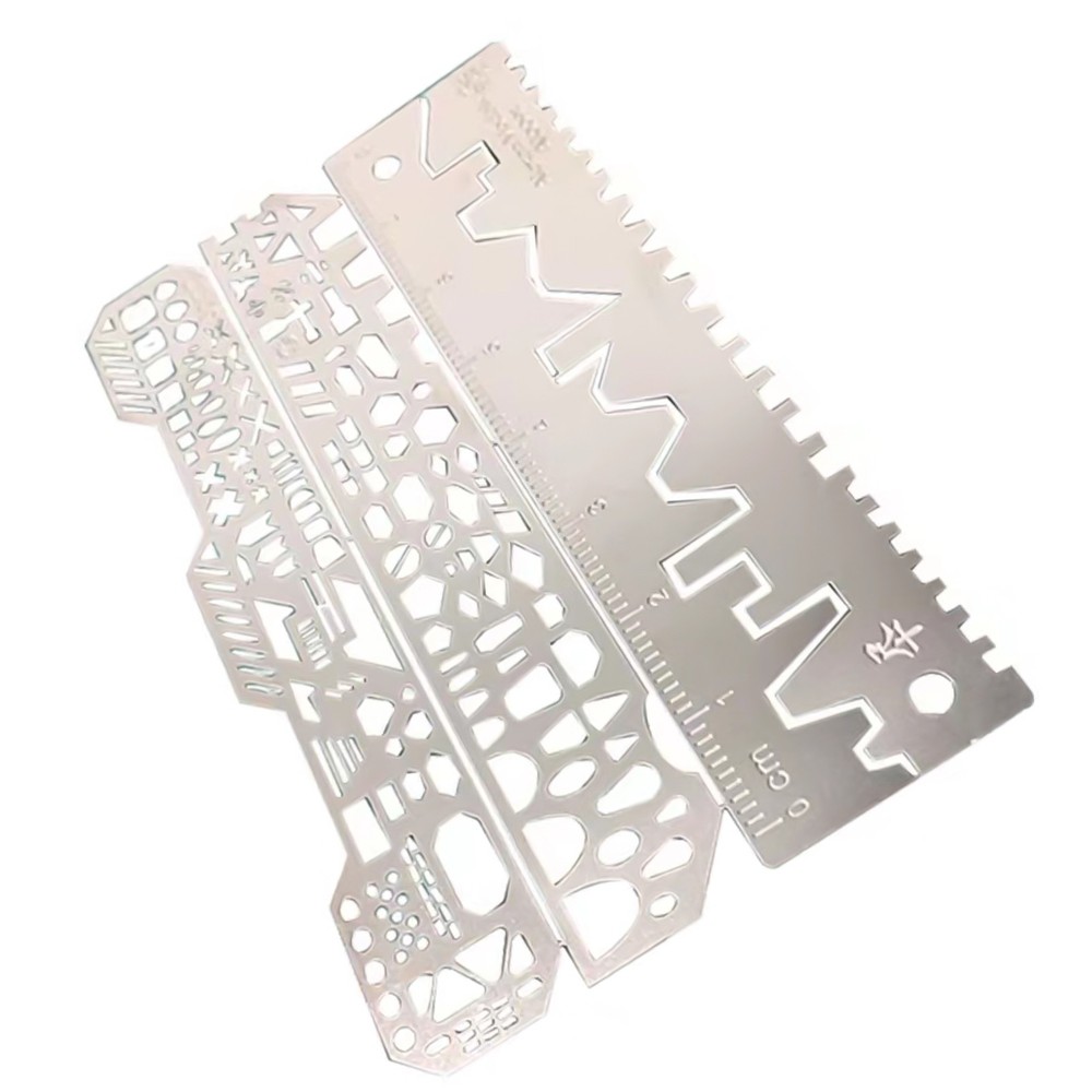 Scale Model Drill Scribe Templates Ruler for 1/100 1/144 Crafts