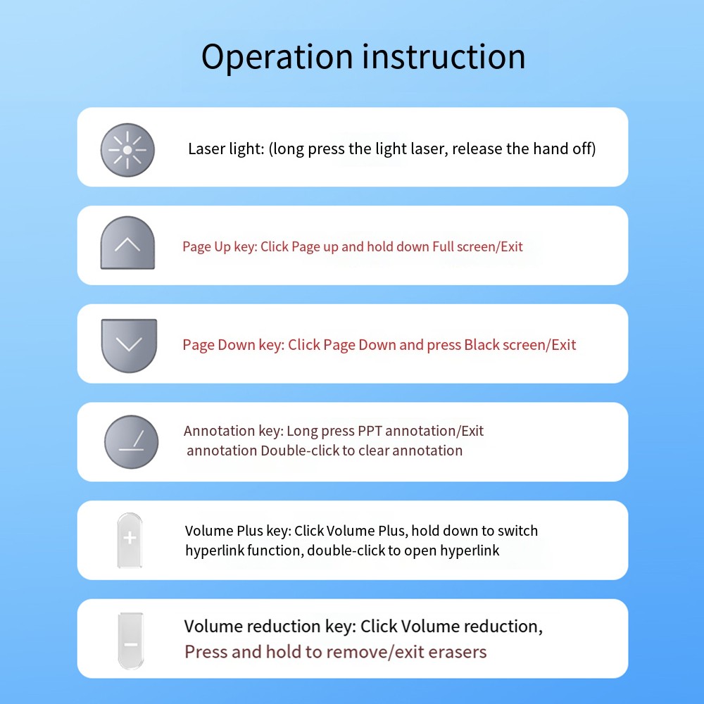 Wireless Presentation Pointer With Telescopic Stick Stylus Pen For FSXA