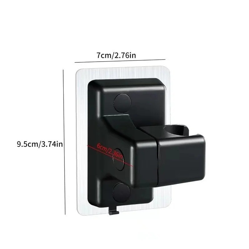 Adjustable Shower Head Holder Suction Cup Handheld Wall Mount Bracket Bathroom