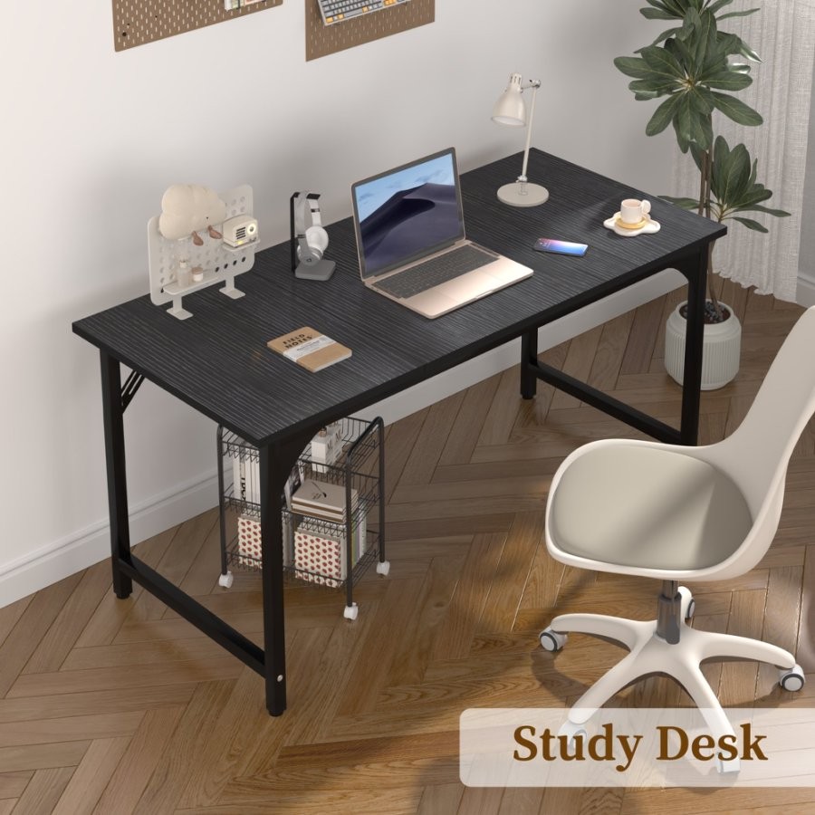 47 Inch Versatile Computer Desk Home Office Study Gaming Easy Assembly Modern