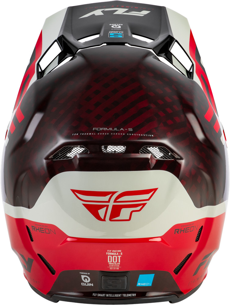 Fits Formula S Carbon Byte Helmet Red Carbon/Red/Grey Lg