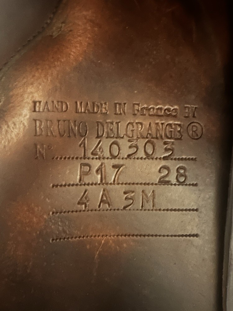 2014 Bruno Delgrange 17” seat, 4A3M, Partition Saddle, Medium Tree