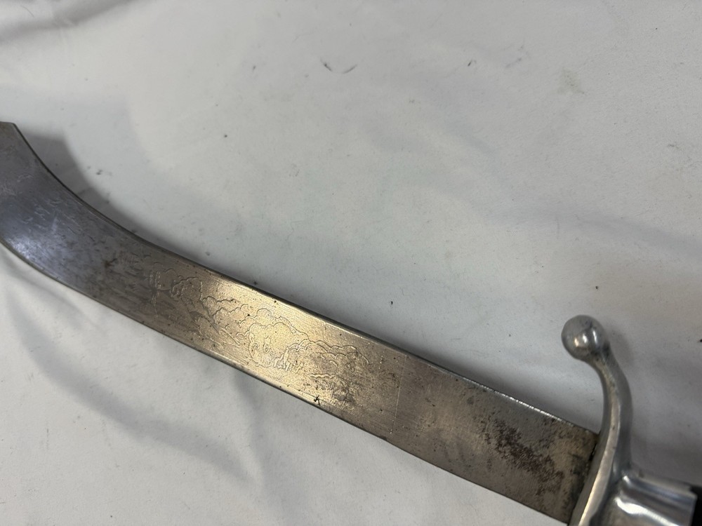 Mexican Desert knife Sword machete Engraved 2 Sided Eagle Pommel Handle