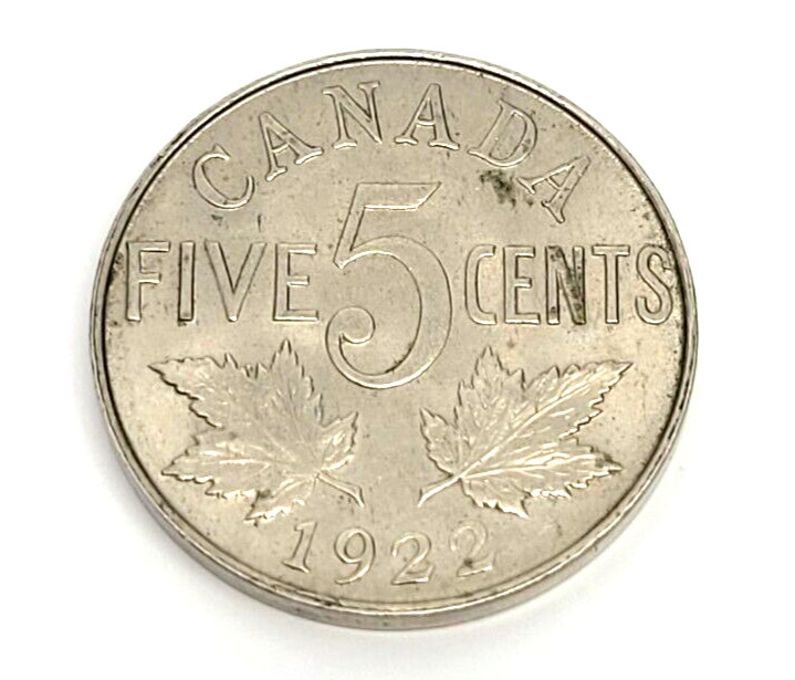 1922 5 Cents Canada