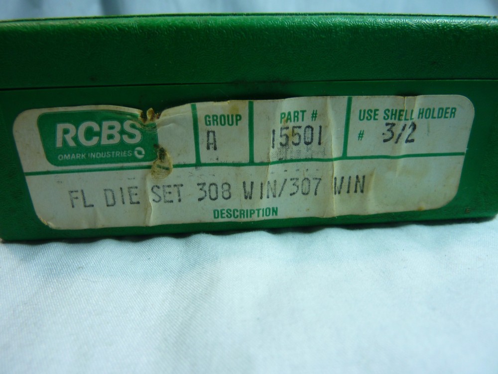 RCBS PRECISIONEERED RELOADING DIE SET 308 Winchester #15501