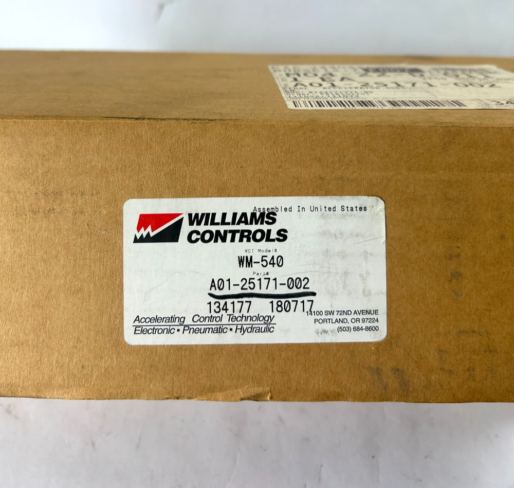 Williams Controls A01-25171-002 Accelerator Pedal