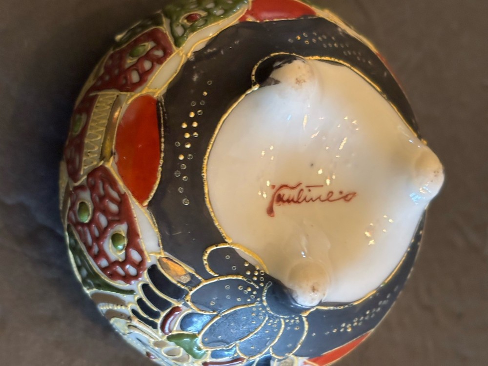Vtg Satsuma Style Incense Burner
