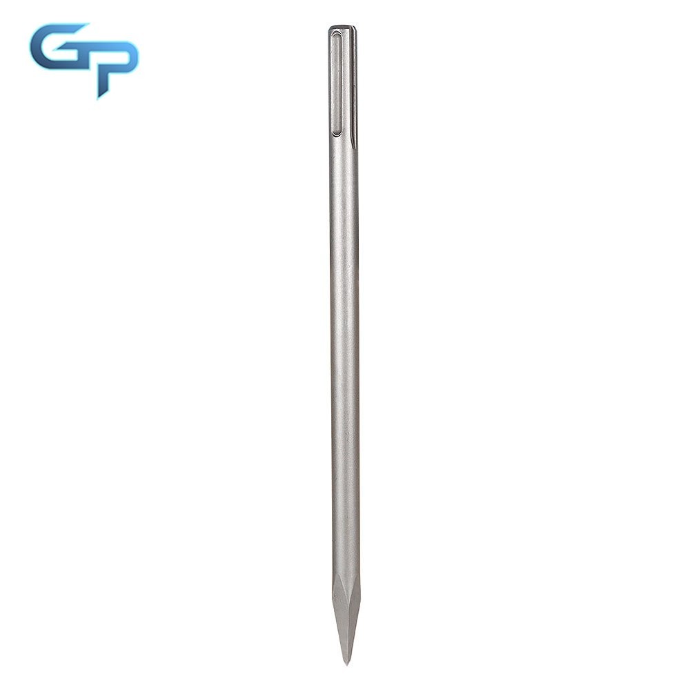 3 Pcs SDS Max Bits Set 16 Inch Long-Point Chisel Scaling Chisel Flat Chisel