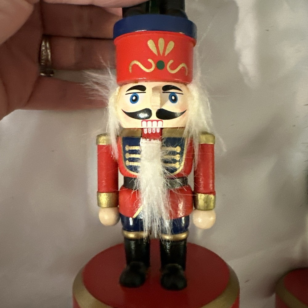 Three Soldiers Nutcrackers Stacked.