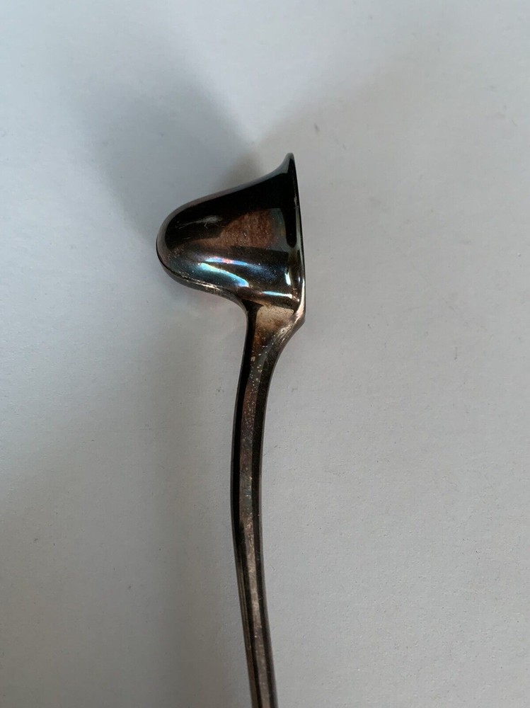 S&G ENGLAND CANDLE SNUFFER SILVER PLATED 10” (e20)