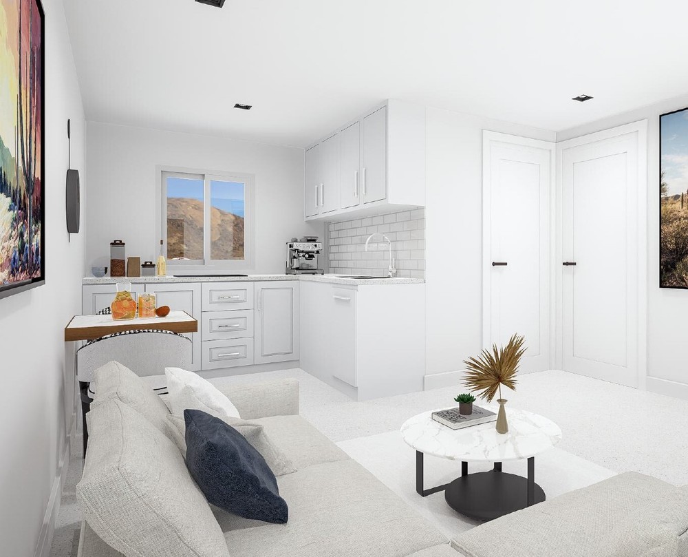 400sqft Tiny Home Plans with 2 Bedrooms - Architectural Plans