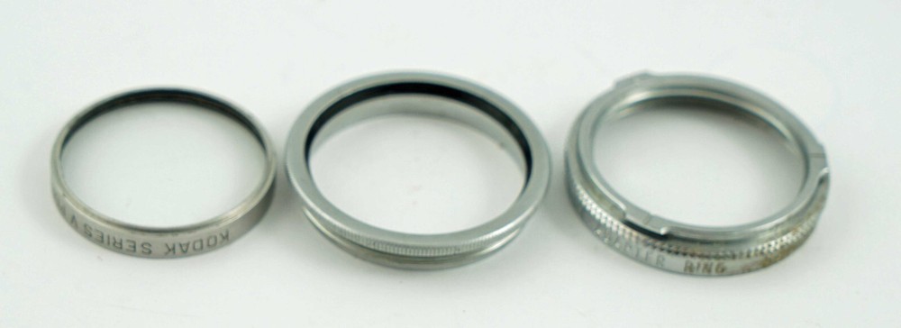 Kodak Series V Adapter Ring with Plastic Case and Skylight Filter