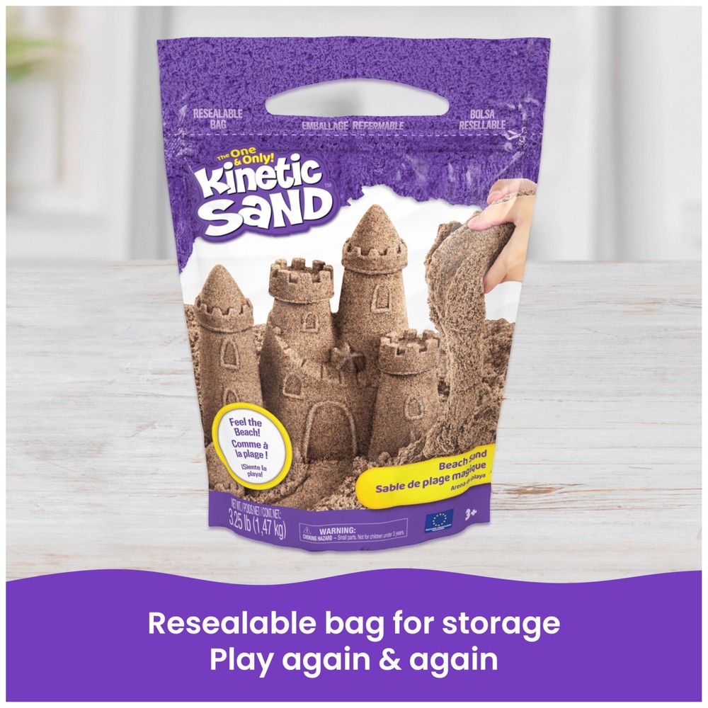 , 3.25lbs Beach Play Sand, Exclusive, Easter Basket Stuffers, Moldable Sensor...