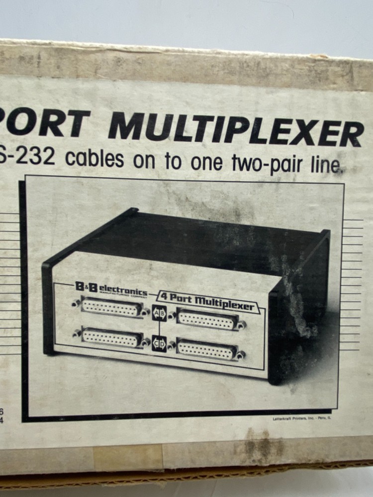 FOUR PORT MULTIPLEXER RS-232 MODEL 232FPM