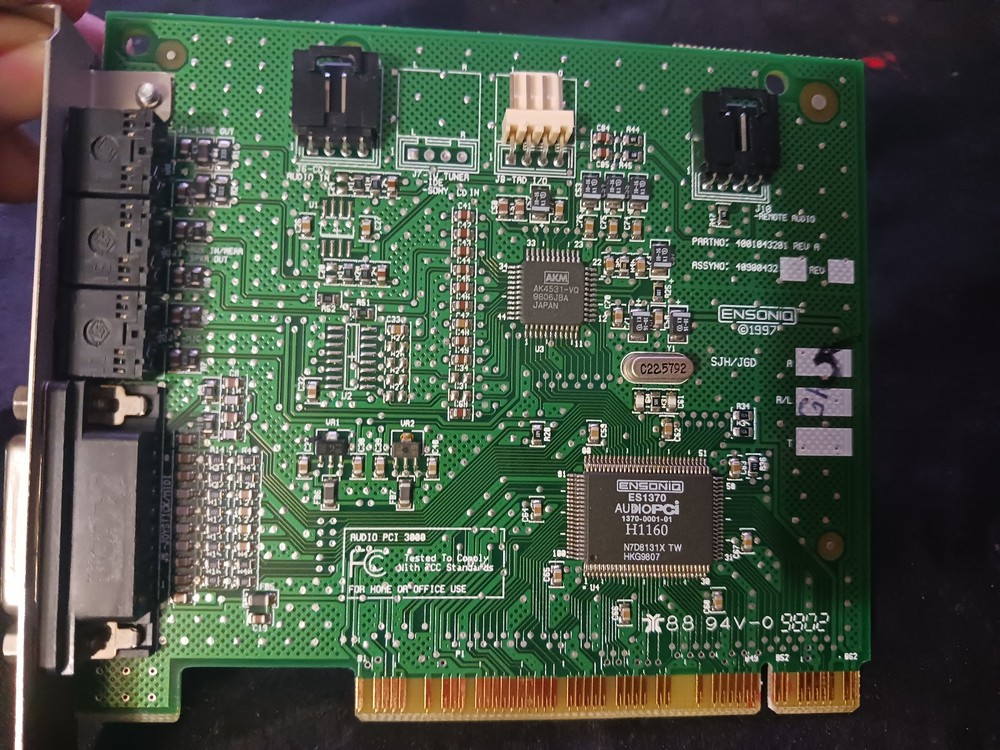 Audio PCI 3000 Sound Card Pulled From Windows 2000 Computer Tested & Working!