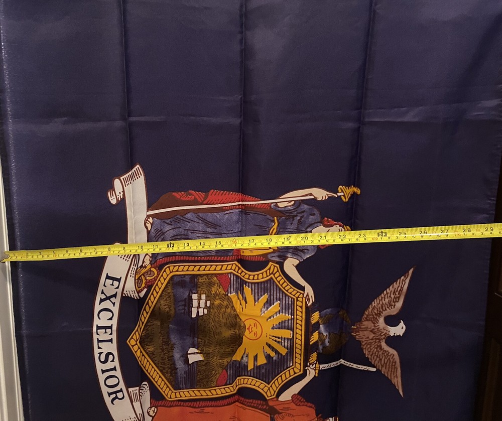Excelsior New York State Flag ~29” x 57” 100% Polyester
