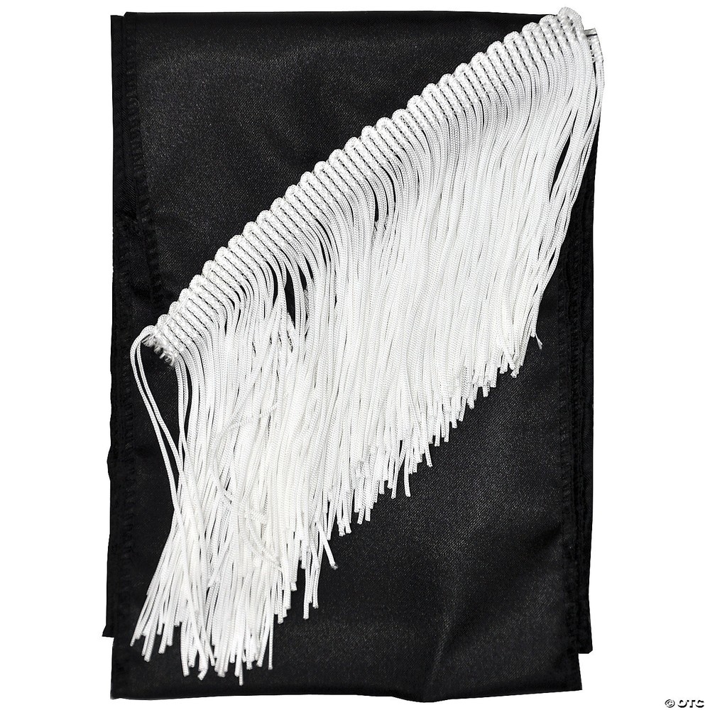 Sash Fringed Black - Morris Costumes