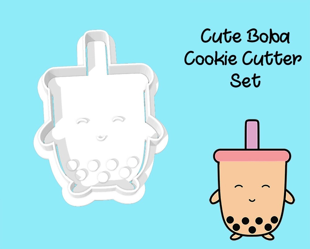 Boba Bubble Tea Cookie Cutter Set