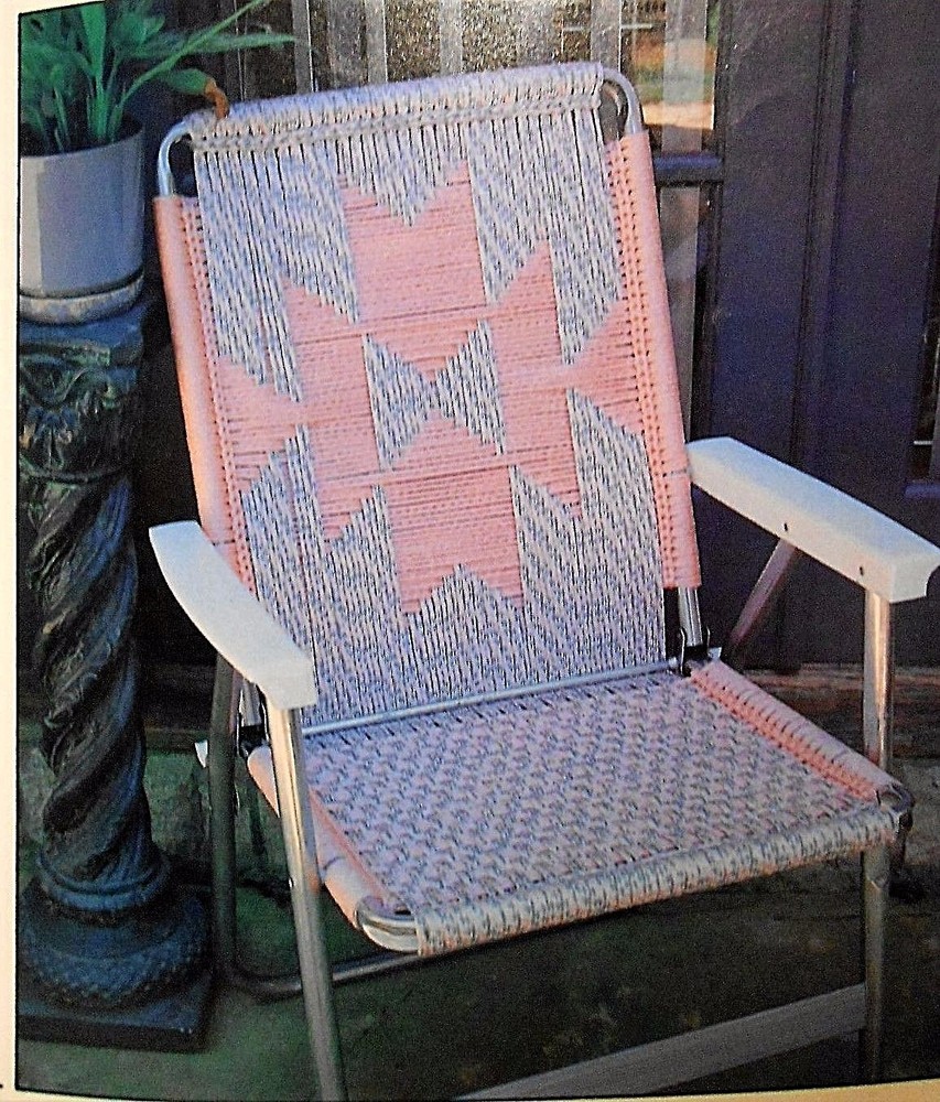 Macrame Lawn Chair PATTERNS: seats; 15 geometric designs