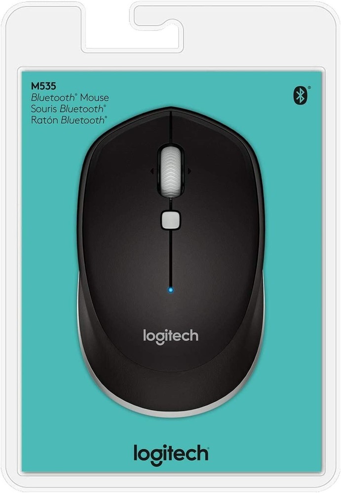Logitech M535 Bluetooth Mouse Optical Wireless Bluetooth Black 1000 Black