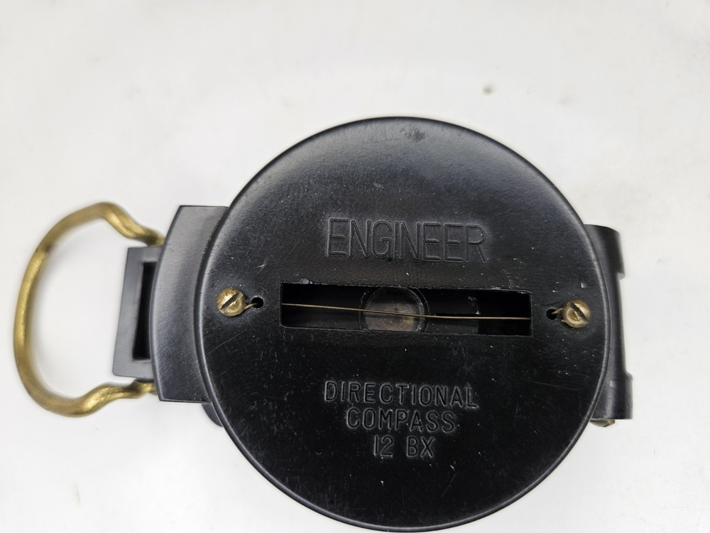 Vintage Engineer Lensatic Military Compass 12BX
