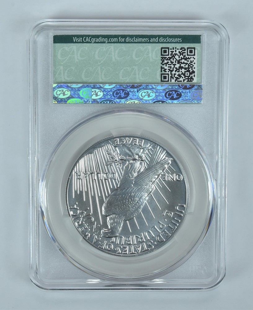 2023 Peace Silver Dollar MS70 CAC CACg