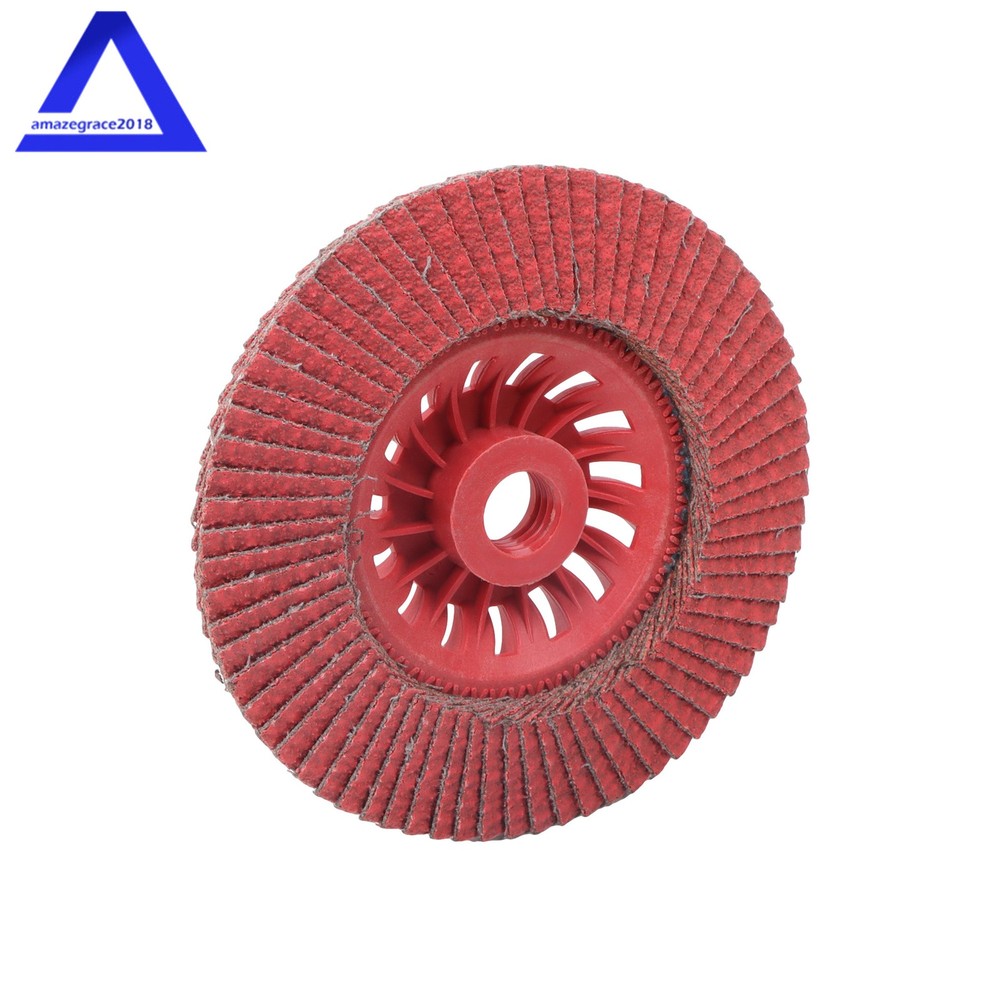 10Pack 4-1/2"×7/8'' with 4 different Grits T27 Ceramic Grain Flap Sanding Discs