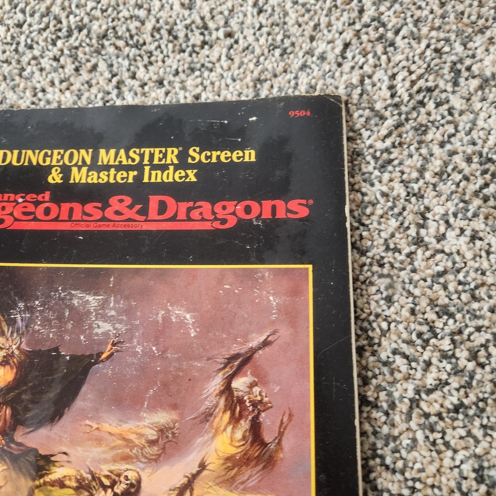 AD&D Advanced Dungeons & Dragons Dungeon Master Screen & Master Index