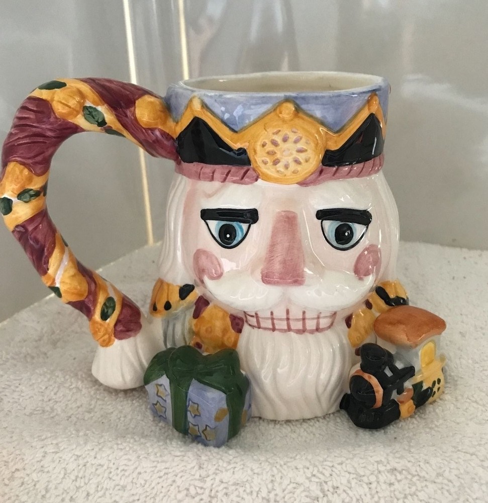 Nutcracker Mug Cup ~Make into a Christmas Holiday Centerpiece Nutcracker~Ceramic