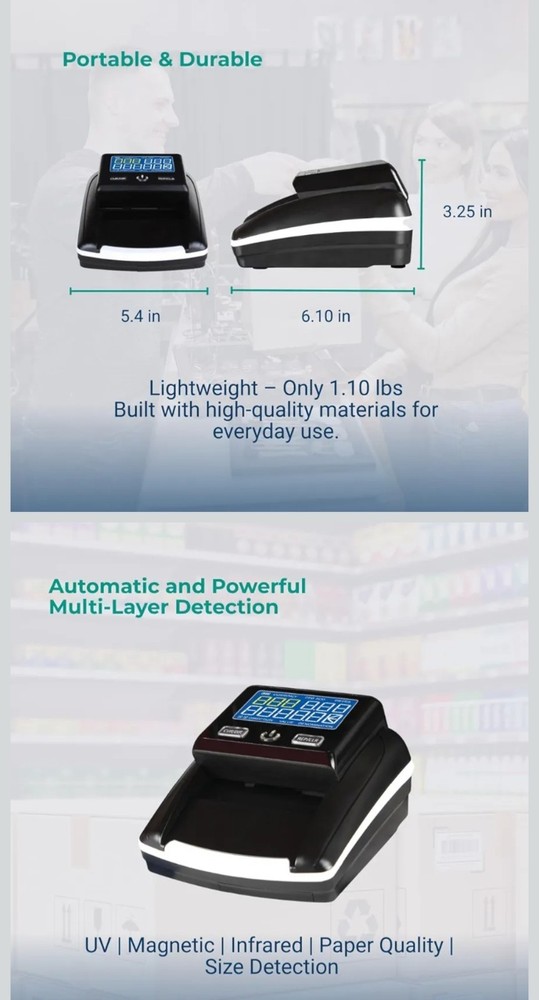 Counterfeit money detector machine