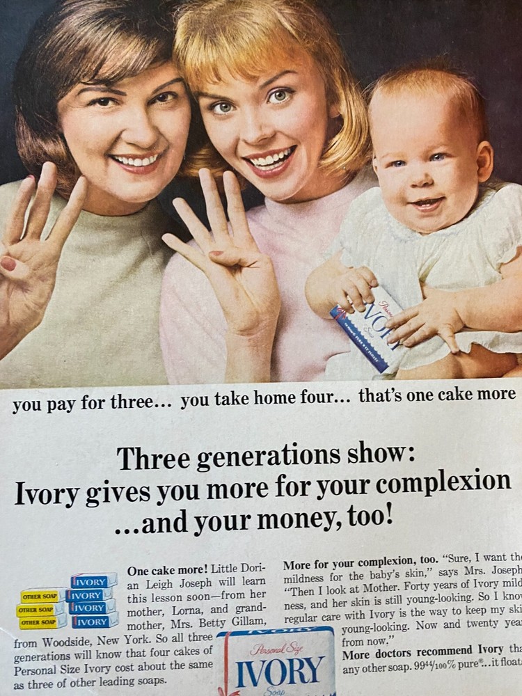 Ivory Soap, Full Page Vintage Print Ad