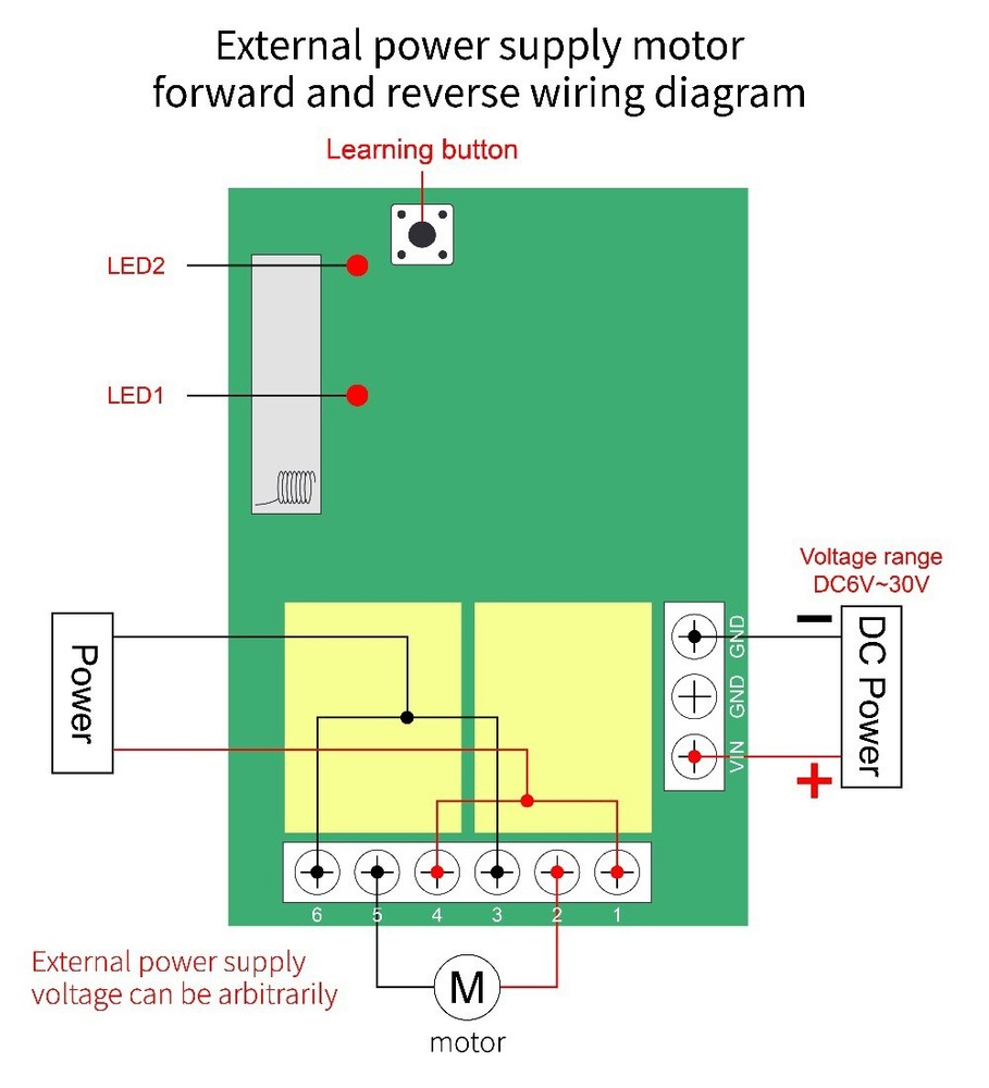 12V 24V 2CH 433Mhz Wireless RF Relay Remote Control Switch Receiver Module Set