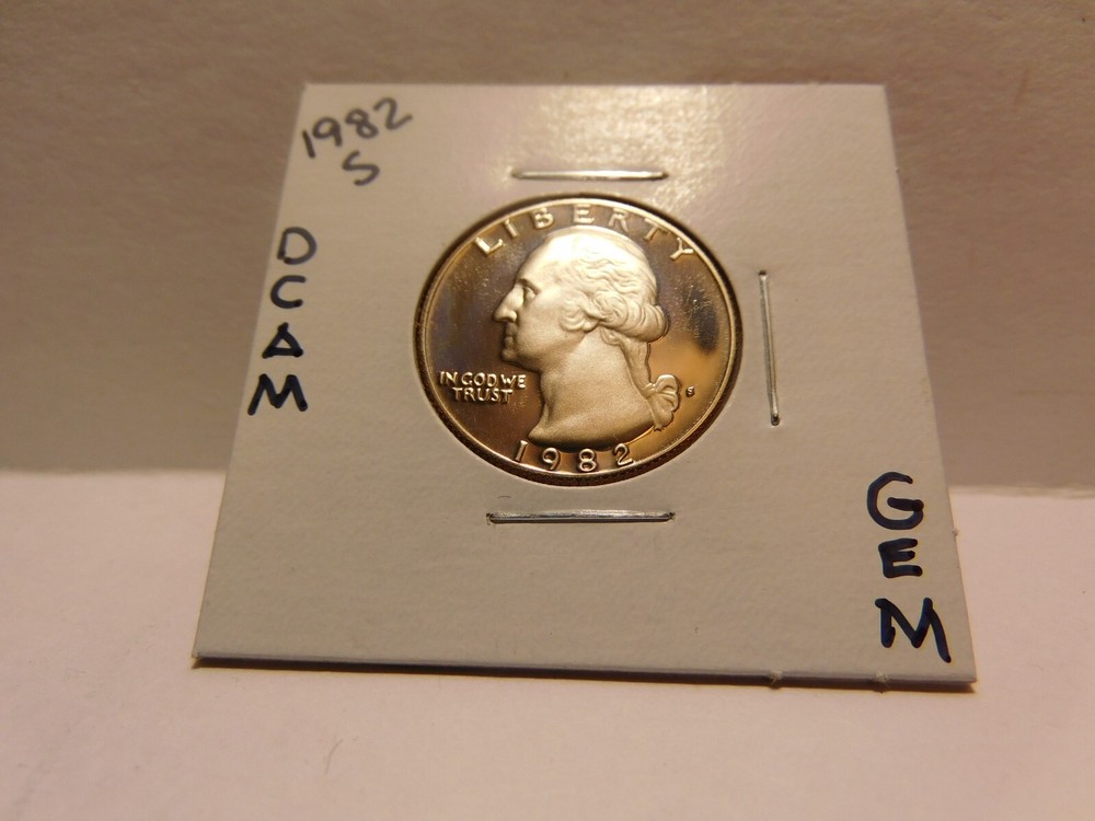 1982 S DCAM-GEM PROOF Washington Quarter