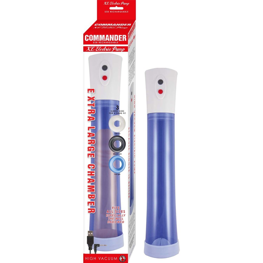 Commander Extra Large Electric Pump Blue