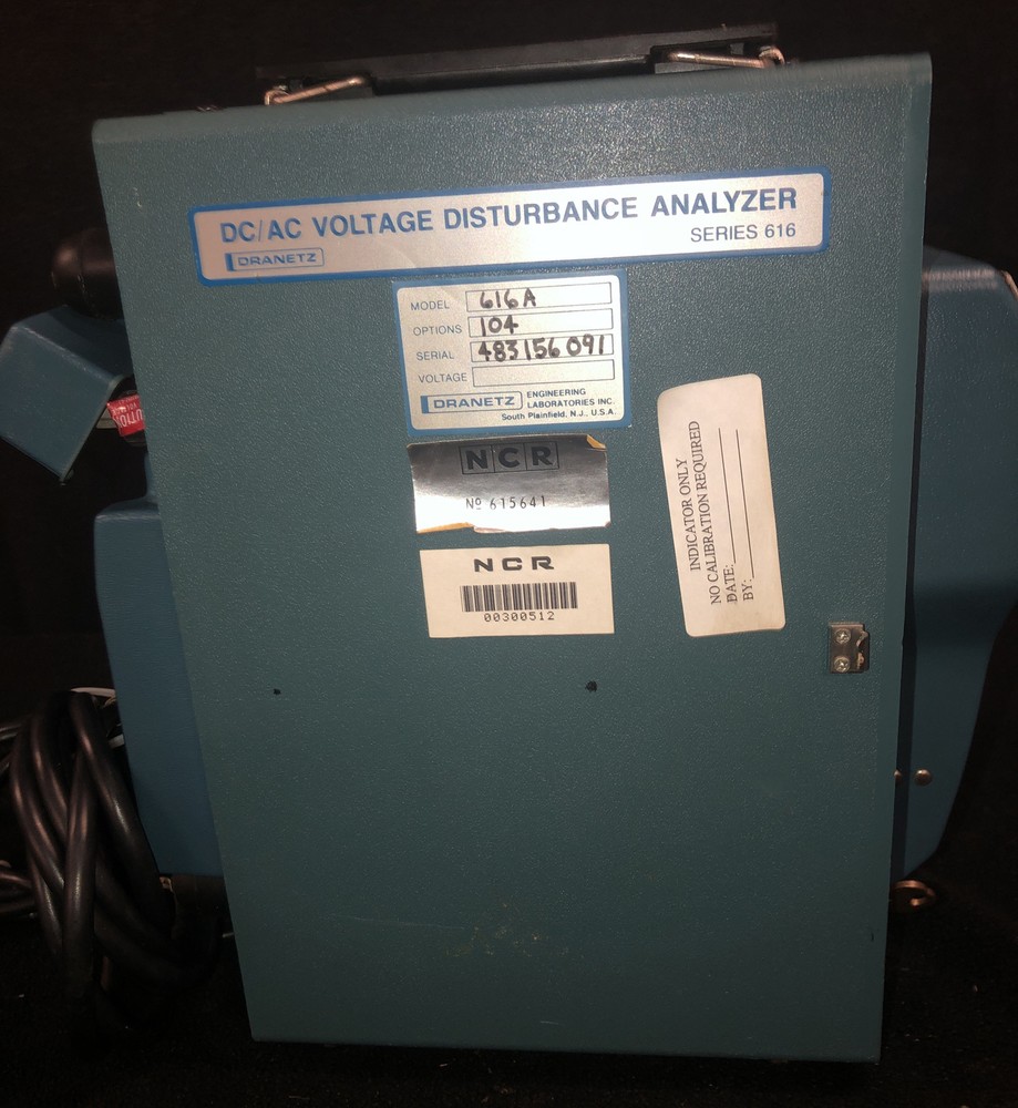 DRANETZ 616 616A Series DC/AC Voltage Disturbance Analyzer