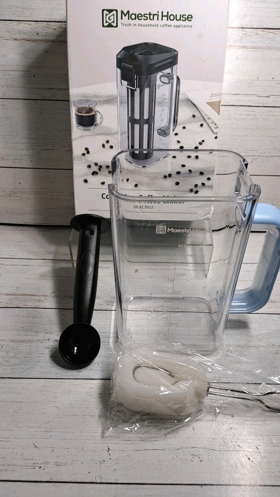 Compact Cold Brew Coffee Maker, 40oz Iced Tea and Coffee Maker Brewer Missing