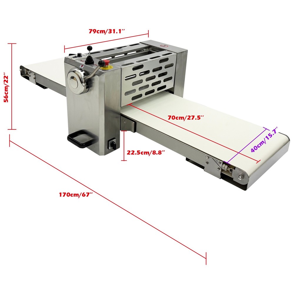 Desktop Foldable Puff Pastry Machine Mini Dough Sheeter Pressing Machine 110V