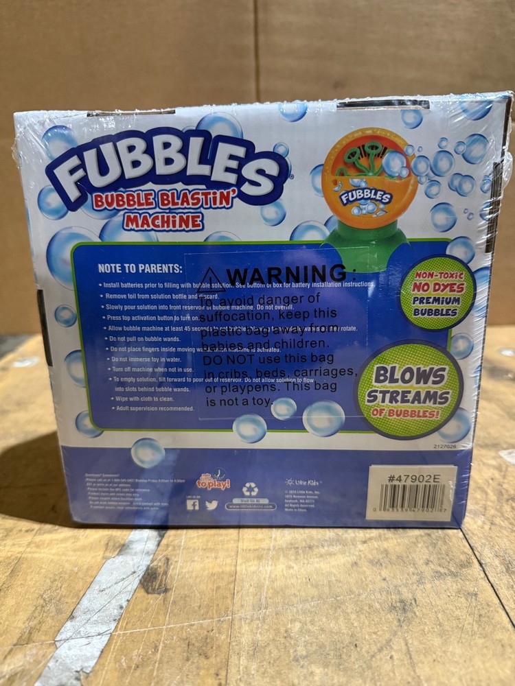 Fubbles Bubble Blastin' Machine - Pink (NEW)