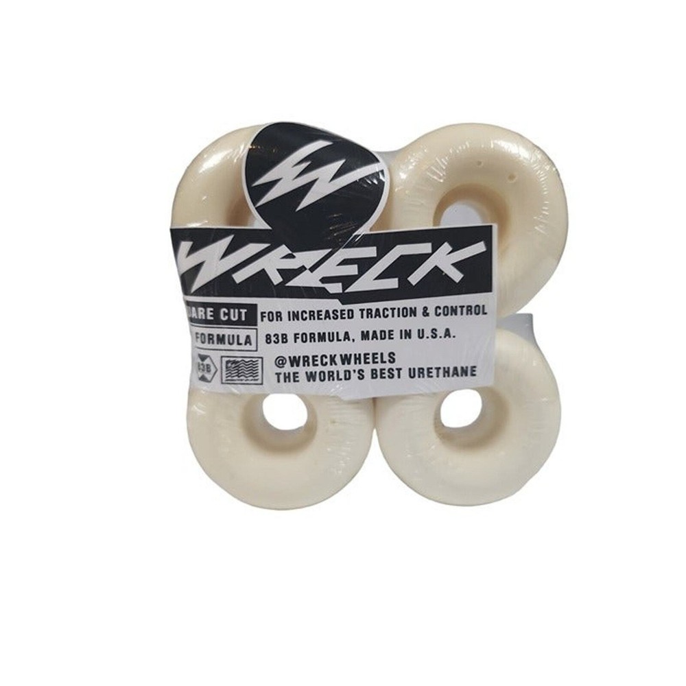 WRECK Skateboarding Wheels 55mm 83B (103A) Square Cut