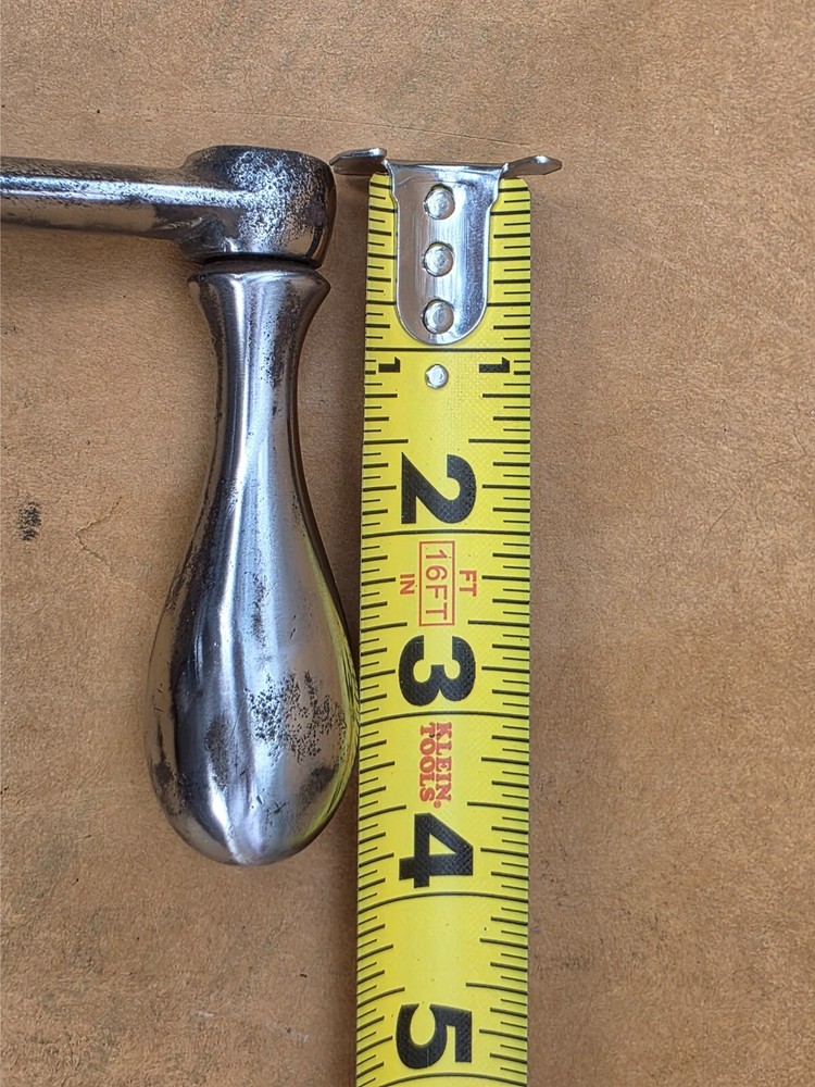 Milling Machine Knee Crank Handle & Swivel, MFG. UNKNOWN 38 SPRING LOADED