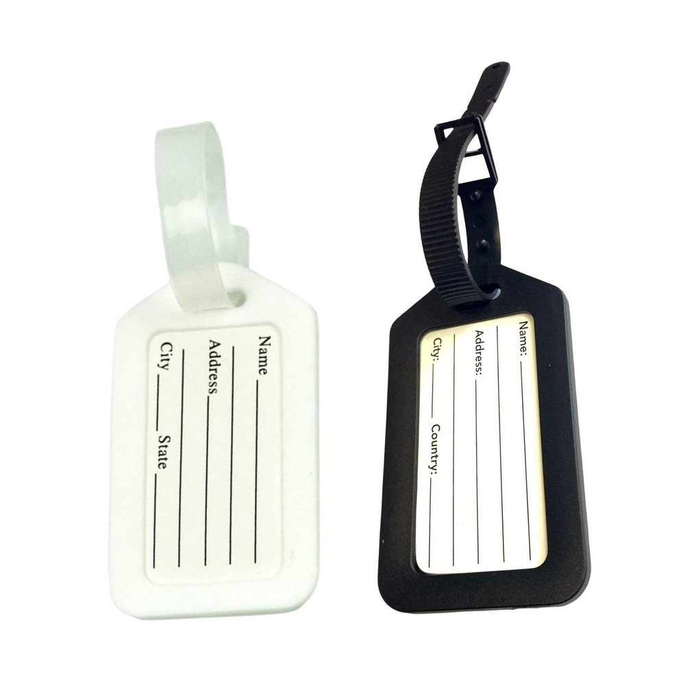 Flexible Travel Luggage Tags with Binding Bands 1 Pack