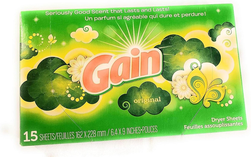 Gain Dryer Sheets 15 Count Box Original Scent Great for travel!