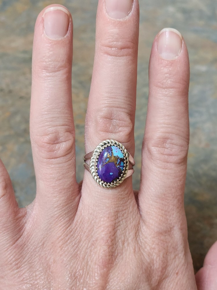 NWT Size 7.5 Mojave Turquoise & Sterling Silver Ring